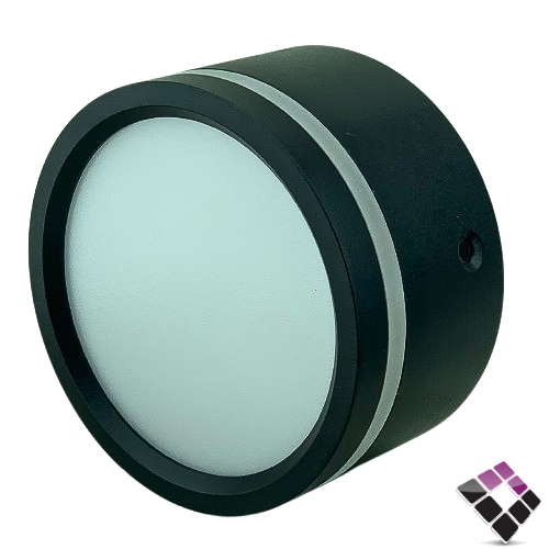 كشاف سلندر LED خارجي لطش BRIGHTER دائري 3" عدسة SMD مثلج جرم أسود إضاءة 3000K أصفر 15W رقم3006