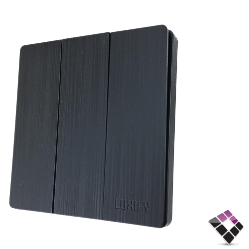 مفتاح ثلاثي LUXIFY صيني لون أسود عريض م/ بيانو 16A رقم 23700006