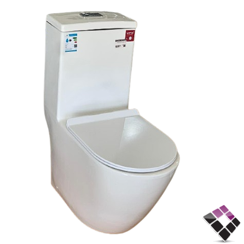 كرسي افرنجي ارضي VITTA صيني لون أبيض بيضاوي غطاء UF مقاس 25CM رقم 04