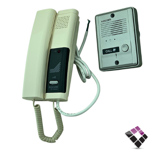 انترفون KOCOM كوري دور واحد جرس خارجي المنيوم رقم DP-103HA+MS-2D