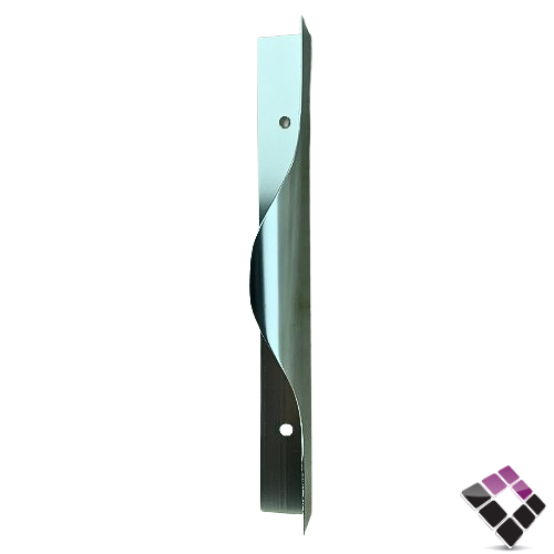 مقبض مسكة درج عريض 2 مسمار المنيوم لون فضي رقم 022