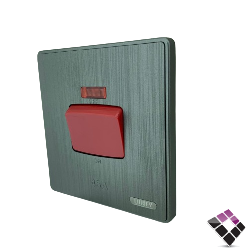 مفتاح  مكيف LUXIFY صيني 7*7 لون فضي سلفر مفتاح لون أحمر عريض م/ بيانو 45A رقم 23600011