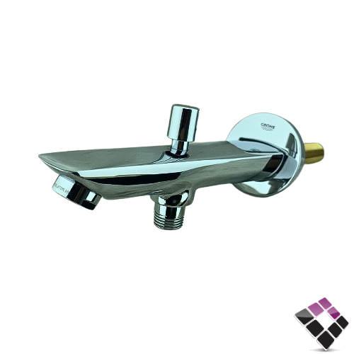 صباب ماء خلاط دش دفن مخفي كروم خطين + تحويلة 16 سم GROHE