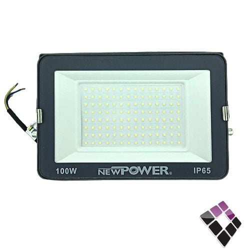 كشاف LED كوبس خارجي NEW POWER صيني نقاط SMD بروجكتر جرم رصاصي إضاءة أبيض 10200LM سطوع 100W