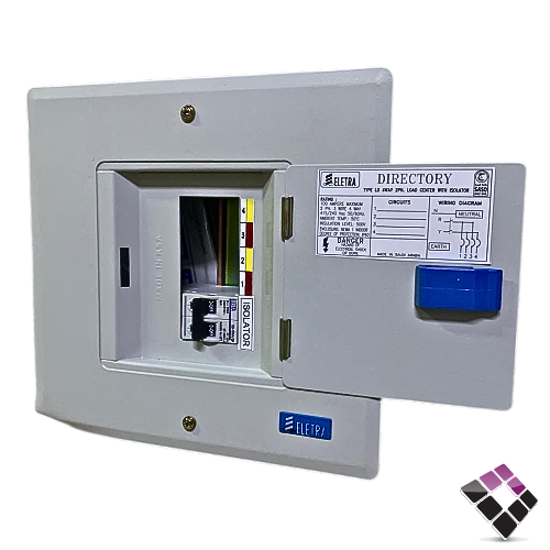 طبلون الفنار الترا RAYSAN حساس 4 مفتاح مع قاطع رئيسي 2 فاز /100A بدون المفاتيح الفرعية