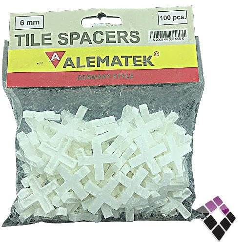 فواصل سيراميك 6 ملي شد الكيس 100حبة سعودي موديل الماني ALEMATEK