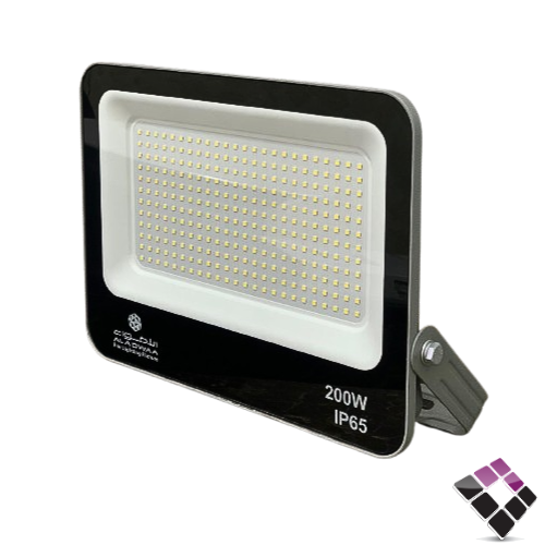 كشاف LED خارجي كوبس FLOOD الاضواء AL ADWAA سعودي اضاءة 4000K كريمي SMD نقاط 200W