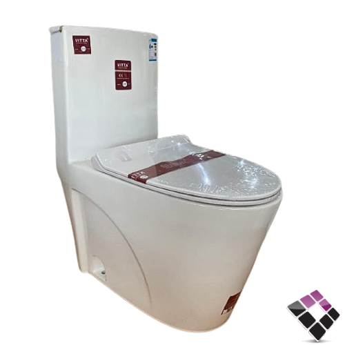 كرسي افرنجي ارضي VITTA صيني لون أبيض بيضاوي مقاس 30CM رقم 03