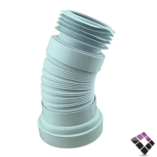 تحويلة كرسى افرنجى مرنة جرجور MALPINE انجليزي لون أبيض مقاس 23 سم×4" رقم WC-F23R