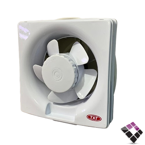 مروحة شفط TAT سعودي بلاستيك مربعة شفرات خلفية حديد موديل KDK مقاس 30×30 رقم 25MAS