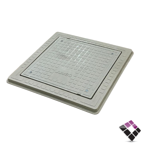 غطاء تفتيش بلاستك ثقيل جامبو مع براغي JUMBO اردني لون بيج 60×60