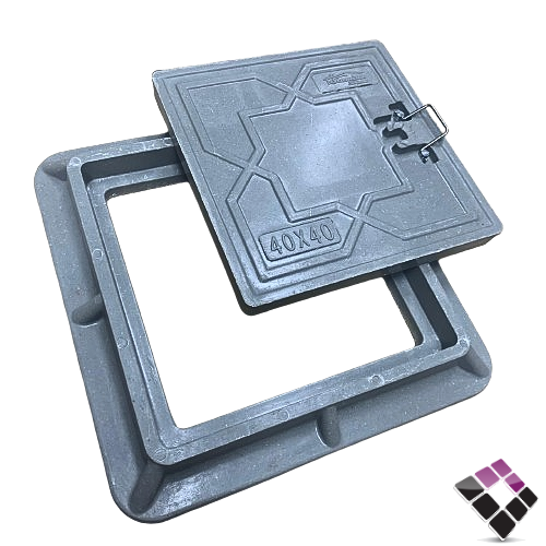 غطاء فيبر Stamina صيني لون رمادي ثقيل  BMC المقاس مع الحلق 40×40 رقم 50