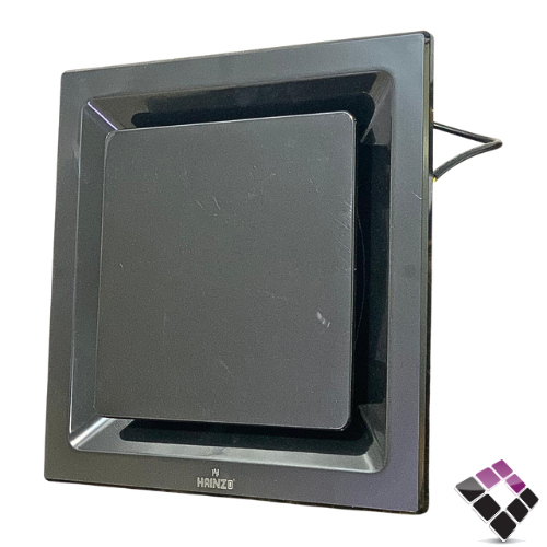 مروحة شفط دسقفي ديكور غطاء أسود HAINZO  مقاس 10"×25×25