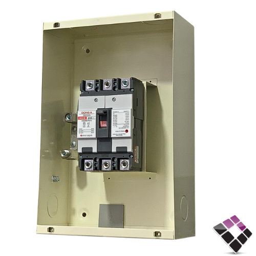 قاطع بالعلبة يونايتد UNITED جرم سعودي قاطع DEVICO كوري MCCB  حساس داخلي غاطس 200 أمبير