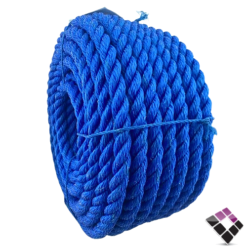 لفة حبل نايلون بلاستيك طول 30 ياردة تقريبا سماكة 18 ملم