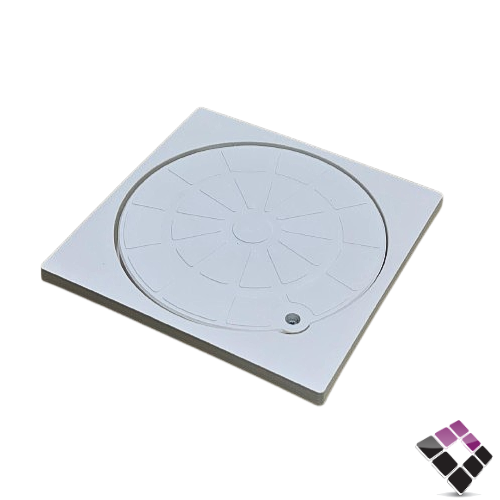 غطاء تفتيش بلاستيك دائري ثقيل AL ROYA اردني لون أبيض سكري 30*30