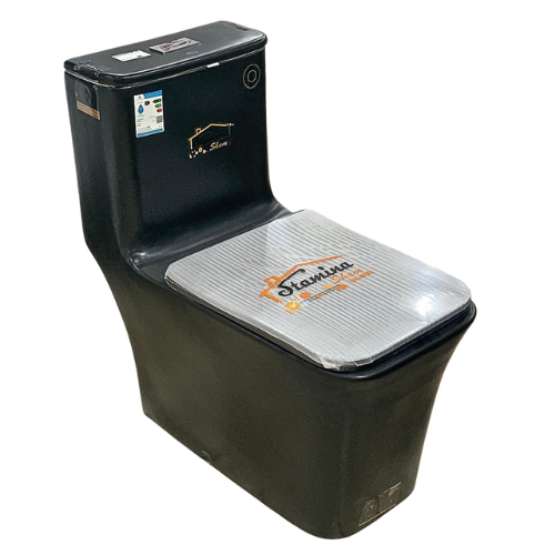 كرسى أفرنجى أرضي STAMINA صينى مربع لون أسود  غطاء فايبر هيدروليك 30 سم رقم CR-8226-2