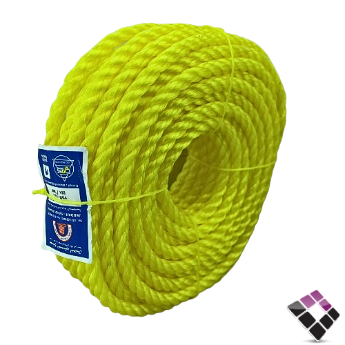 لفة حبل نايلون بلاستيك طول 20 ياردة تقريبا سماكة 7 ملم