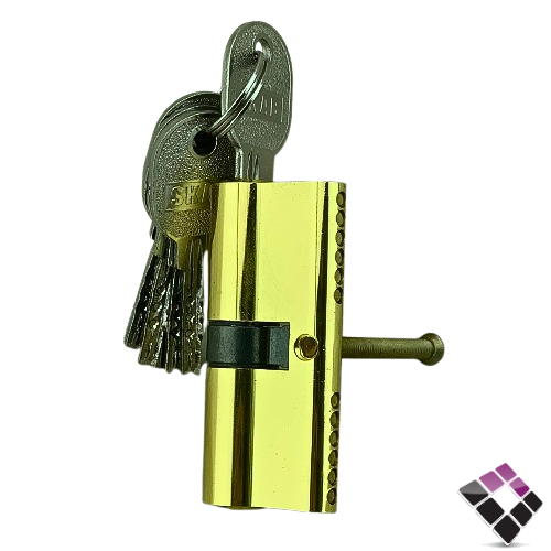 قلب كالون سلندر سكاب SKAB صيني 5 مفاتيح مشفرة كمبيوتر لون ذهبي 70 ملم