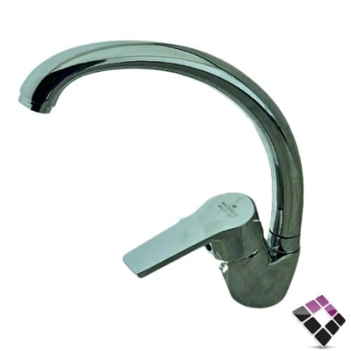 خلاط مجلى رخام شجرة واقف اتمتيك BATHROY ايطالي لون كروم موديل ROOF رقبة عالية