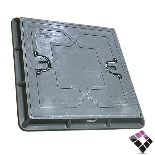 غطاء فيبر لون رمادي ثقيل مع شبك حماية Stamina صيني المقاس مع الحلق 70×70