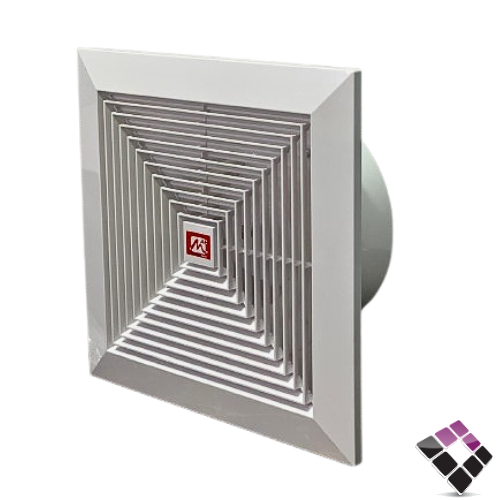 مروحة شفط سقف ديكور ماك MAC بلاستيك مربعة ماطور نحاس 42W مقاس 12"* 30×30