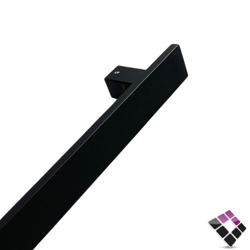 مسكة مقبض باب أستيل 304 لون أسود مطفي JEWEL جويل  طول 120 سم رقم PH1985-40*10*120-MBLACK