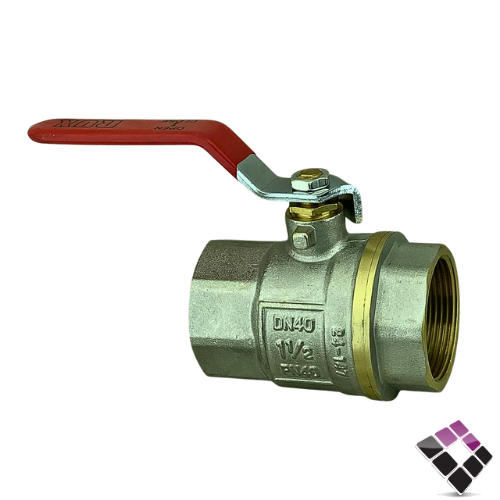 حنفية سنة نحاس RUX انجليزي يد سكين أحمر 1.5" رقم RXBBV112