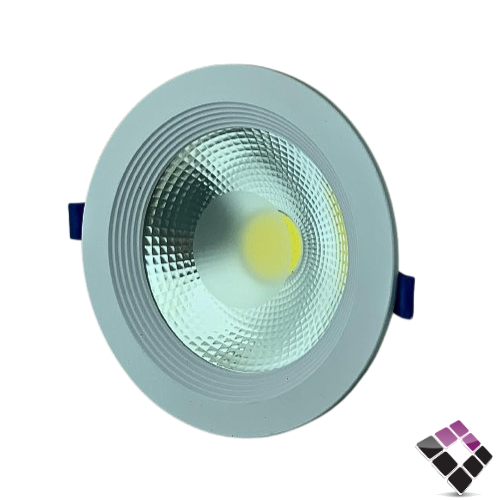 كشاف LED سبوت داخلي 5"× 14 سم TOPLR موديل كوب COB إضاءة 6500K أبيض جرم أبيض 15W رقم
