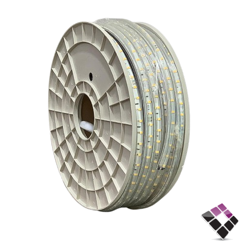 لي زينة LED نيو لايت New Light خطين 120 لمبة بالمتر 12ملم 10 وات بالمتر لون كريمي 4000K قص كل 20سم يعمل بالدايمر داخلي + خارجي وتربروف