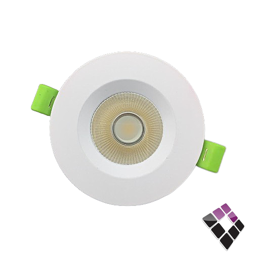 كشاف LED اسبوت داخلي عدسة COB ضاءة 4000K كريمي 2"×7سم LUZ صيني جرم أبيض ثابت 7W  رقم NPV-DL7W-NW