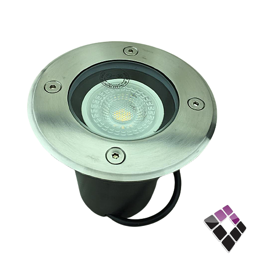 جرم كشاف LED خارجي دفن أرضي معزول ضد الماء همر HUMMER صيني + لمبة GU10 اضاءة أصفر 3" × 7W