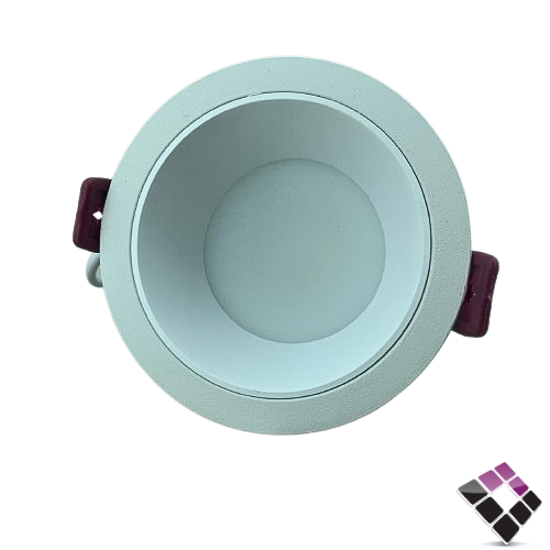 كشاف داخلي LED مانع توهج إضاءة SMD مثلج 6500K أبيض MOMaN pro  صيني جرم المنيوم أبيض 7 سم 2"×7W