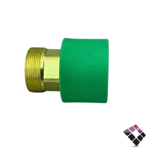 جلبة ذكر سن خارجي نحاس عسك سعودي  اخضر 2"  63 ملي ASK