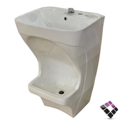 مغسلة وضوء موديل برميل حوض لغسل القدمين HALVER صينى مربعة لون أبيض  رقم 40057