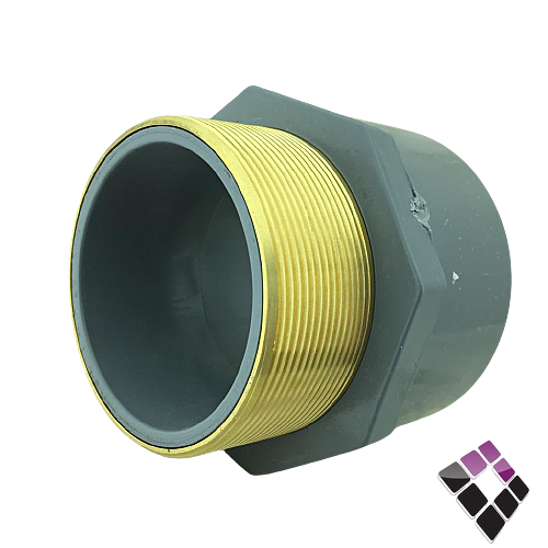 جلبة ذكر سن نحاس ضغط 80 حار CPVC شانيل 3"×3"