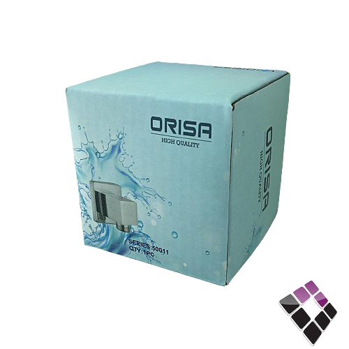 كوع مشبك شطاف ديكور مربع  كروم للخلاط  الدفن المخفي ORISA صيني نحاس مطلي كروم رقم 50011