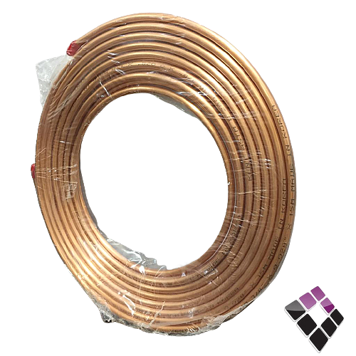 ماسورة تمديد مكيف اسبلت KENT كوري نحاس ثقيل سماكة 0.028 X مقاس 3/8"