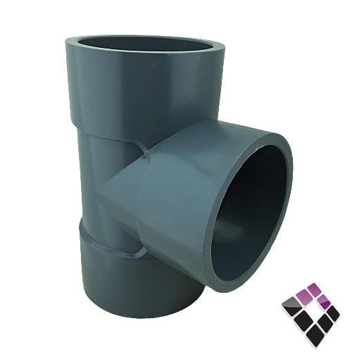 قسام عادي بلاستيك ضغط 80 رمادي PVC بارد شانيل 3"