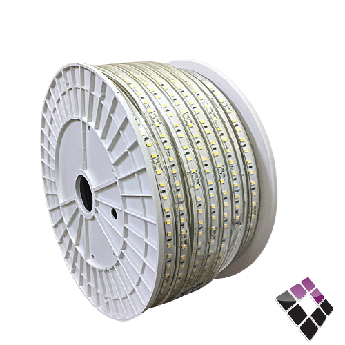 لي زينة LED اضاءة كريمي 4000K خط 100 لمبة 8.5W بالمتر 6 ملم مبطن NEW POWER صيني ( فاصل قص كل 10 سم ) رقم 107113..