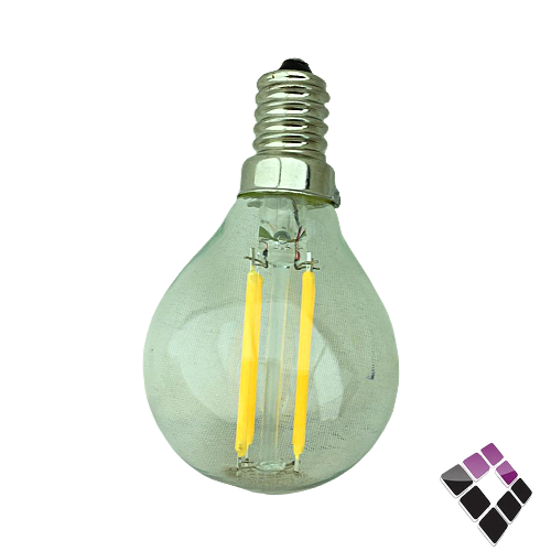 لمبة LED كروي همر HUMMER صيني شفافة أعواد إضاءة 3000K أصفر 3W سنة صغيرة E14 رقم HU1954/3W/E14/3000K...رقم الصنف (2540306)