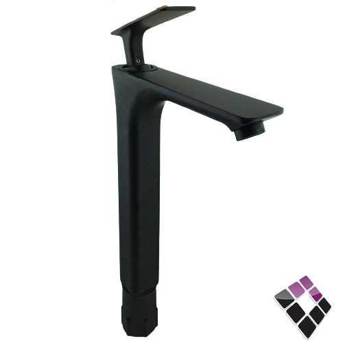 خلاط مغسلة 1 خرم شجرة طويل 30 سم اتمتيك أسود مع هراب BANERY الماني موديل JS-B202