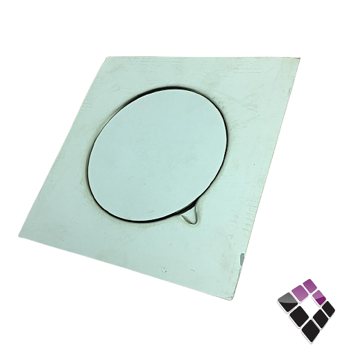 صفاية كروم أستل استيل 304 سلفر SILVER صيني ثقيل 3 قطع + براغي تثبيت للشبك 20×20