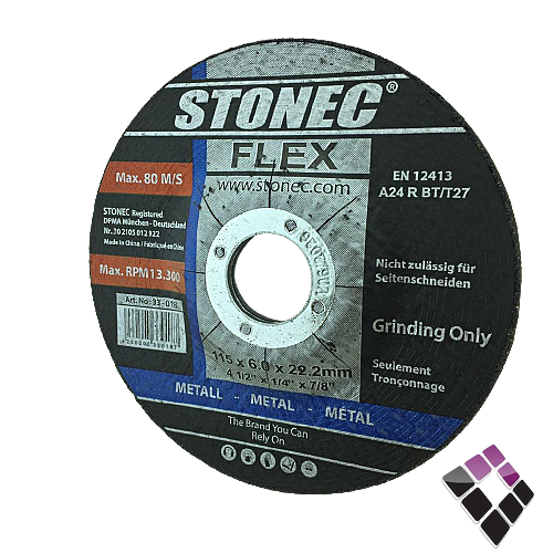 دسك صاروخ صنفرة جلخ حديد  STONEC ستونيك صيني 4.5" رقم 018-33