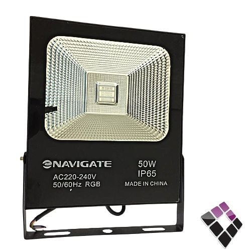 كشاف ليد خارجي اسود شريحة ملون بريموت 50 وات COB 50W