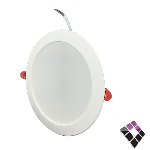 كشاف LED اسبوت داخلي إضاءة 4000K كريمي 5"×14سم KODAK صيني شريحة SMD مثلج ترنس مدمج اقتصادي 18W رقم EKDL-SMD-18-4000.