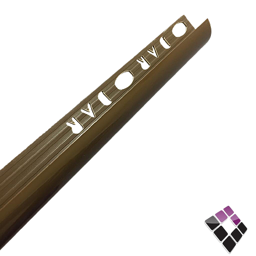 زاوية ونهاية سيراميك فايبر DAR صيني لون بني مقاس 12 ملم طول 2.45 متر رقم IS-024/12