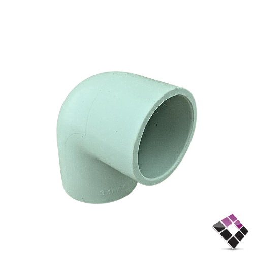 كوع زاوية بلاستك أبيض ضغط 40 شانيل 1 ً