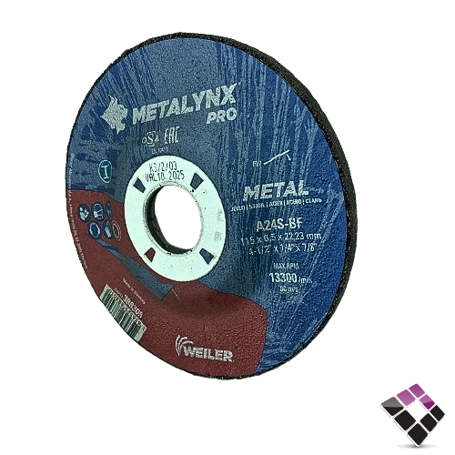 دسك صاروخ METALYNX أوربي سولوفيني جلخ صنفرة حديد رقم A24S-BF مقاس 4.5"