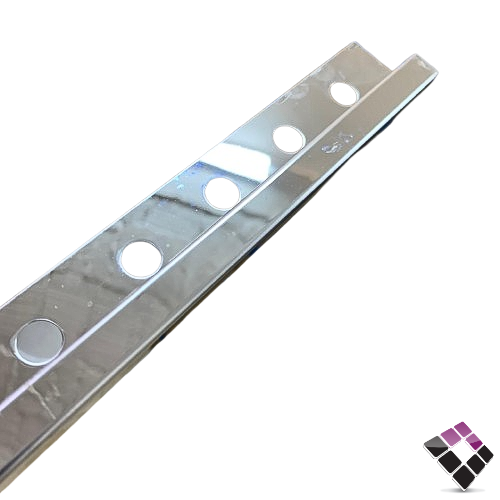 زاوية نهاية سيراميك المنيوم مربع DAR صيني لون كروم مقاس 10 ملم صغير طول 2.45 متر رقم SS1060